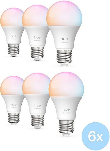 Philips Hue LED-Leuchtmittel Essential White & Color Ambiance smarte Lampe, günstig online kaufen