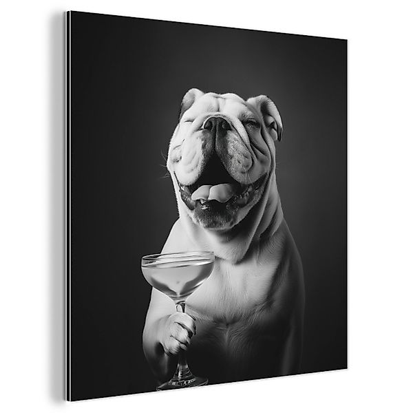 MuchoWow Metallbild Bulldogge - Hund - günstig online kaufen