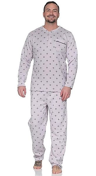 EloModa Pyjama Herren Thermo Pyjama lang zweiteiliger Schlafanzug, Gr. M L günstig online kaufen