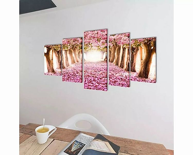 vidaXL Fotohintergrund Wandbild-Set Kirschblüte 100 x 50 cm günstig online kaufen