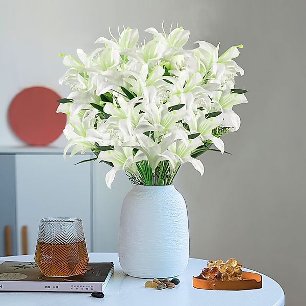 Kunstblumenstrauß Künstliche Tulpen Dauerblumen Imitation Blumen günstig online kaufen