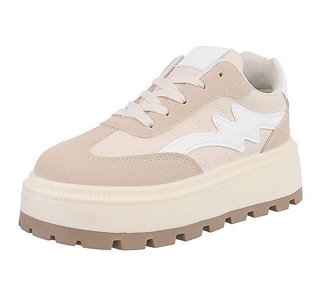 Ital-Design Modischer Sneaker für Damen mit bequemer Sohle Sneaker (9003315 günstig online kaufen