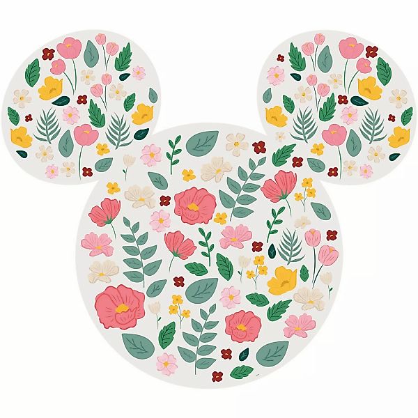 Disney Wandtattoo Mickey Mouse Rosa Grün und Gelb 127 x 127 cm 612717 günstig online kaufen