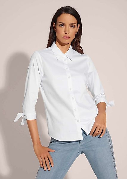 MADELEINE Hemdbluse Satin-Bluse mit Ärmelschleifen günstig online kaufen