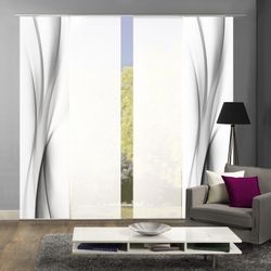 HOME WOHNIDEEN Schiebegardine »UFA«, (4 St.), HxB: 245x60, inkl. Befestigun günstig online kaufen