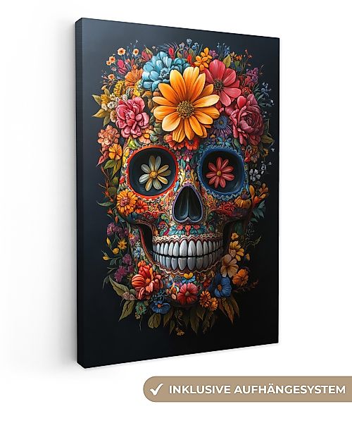 OneMillionCanvasses® Leinwandbild Blumen - Bunt - günstig online kaufen