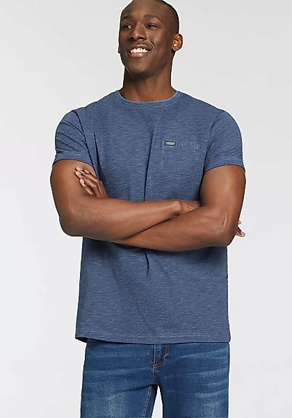 Bruno Banani T-Shirt Mit Doppelkragen und Zierbrusttasche günstig online kaufen