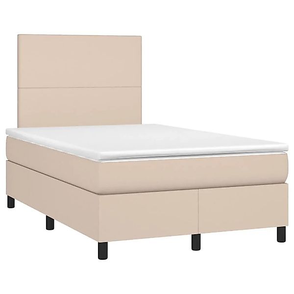vidaXL Boxspringbett mit Matratze & LED Cappuccino-Braun 120x190 cm 3270286 günstig online kaufen