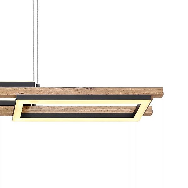 LED-Pendelleuchte Illa in Holzdesign günstig online kaufen