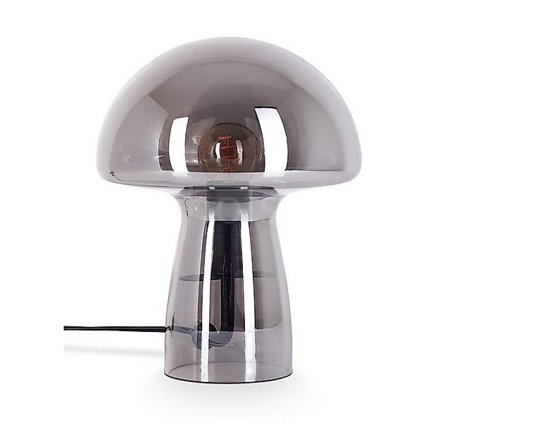hofstein Tischleuchte Tischlampe aus Metall/Glas in Schwarz/Chrom/Rauch, oh günstig online kaufen