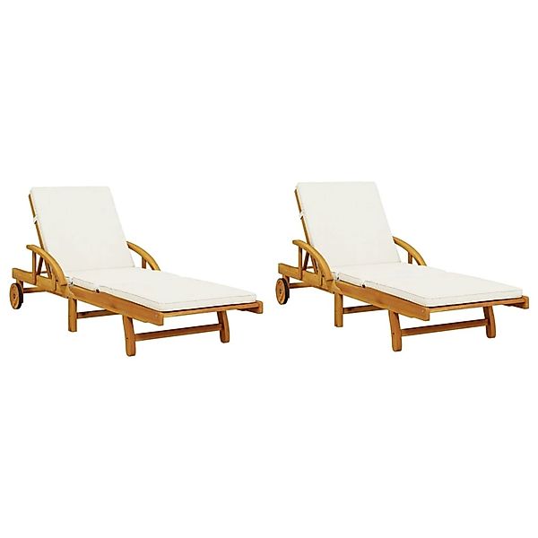 vidaXL Gartenliege Sonnenliegen 2 Stk. mit günstig online kaufen