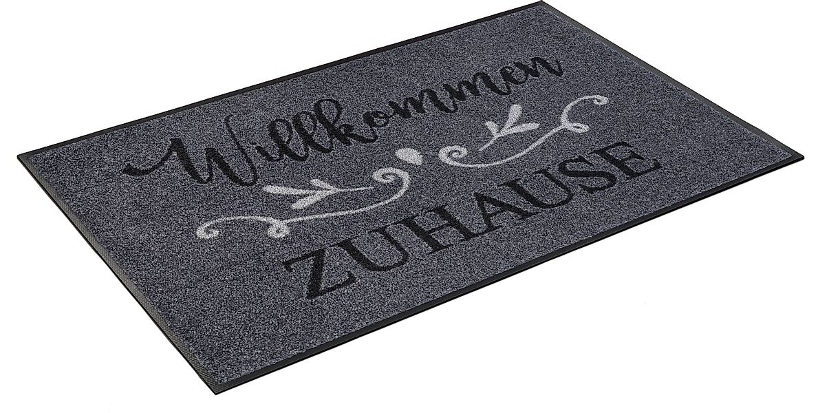 wash+dry by Kleen-Tex Fußmatte Willkommen Zuhause, günstig online kaufen