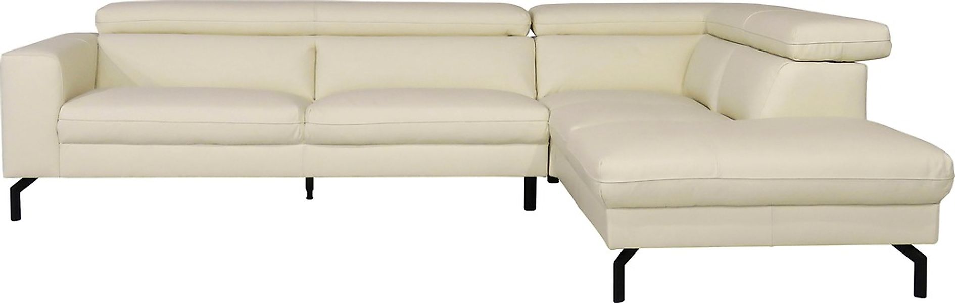 Places of Style Ecksofa "Olanta, L-Form", mit verstellbaren Kopfstützen günstig online kaufen