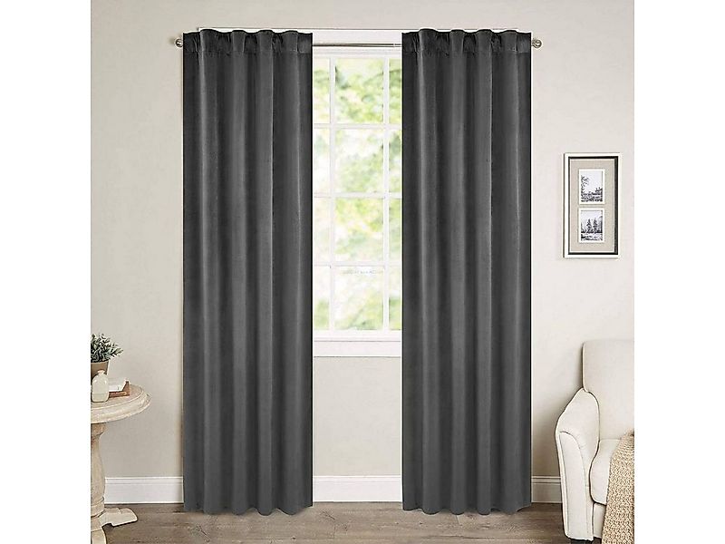 Woltu Vorhang (2 St), Multifunktionsband, verdunkelnd, mit Kräuselband blic günstig online kaufen