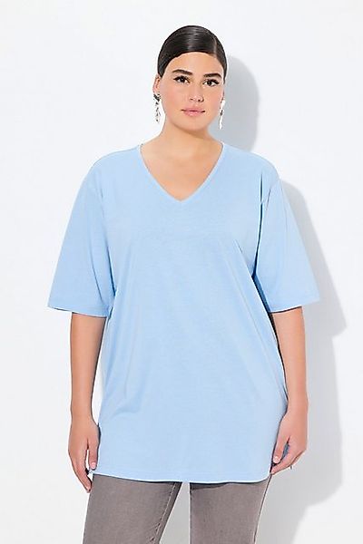 Ulla Popken T-Shirt T-Shirt V-Ausschnitt Relaxed Halbarm günstig online kaufen