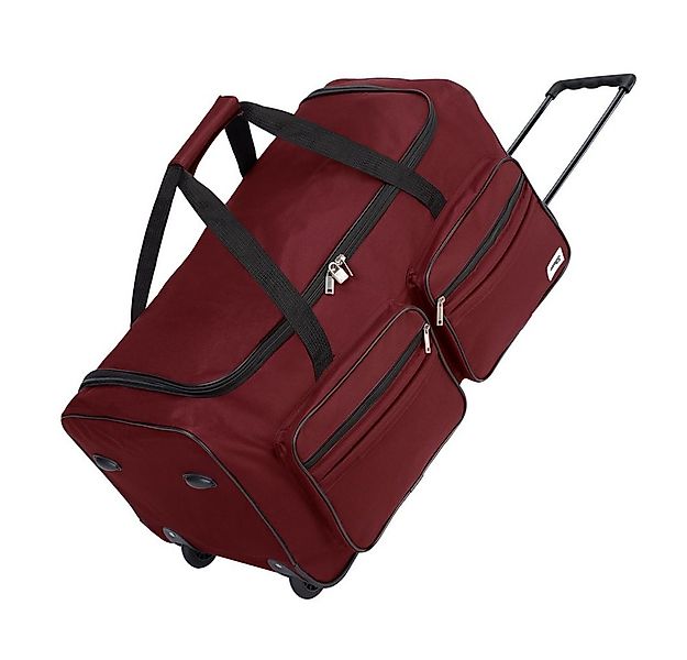 monzana Reisetasche (1-tlg), mit Rollen 85L Trolley Teleskopgriff Rot Groß günstig online kaufen