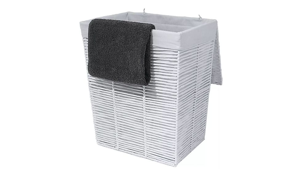 Wäschekorb - weiß - Metall - 41 cm - 50 cm - 31 cm - Sconto günstig online kaufen