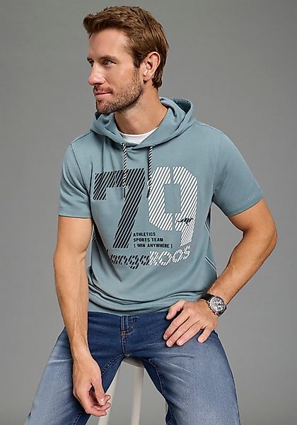 KangaROOS Kapuzenshirt mit Kapuze und angesetztem Bündchen, Halbarm-Design günstig online kaufen