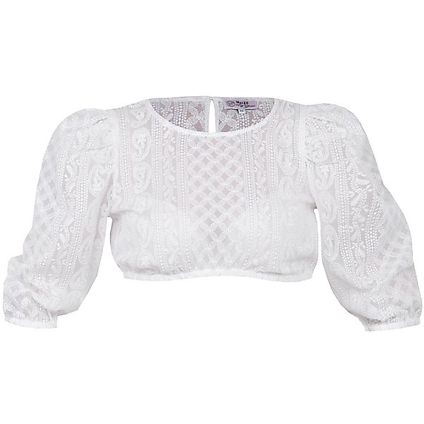 MarJo Dirndlbluse 'Vellburg' 3/4 Arm, Weiß günstig online kaufen