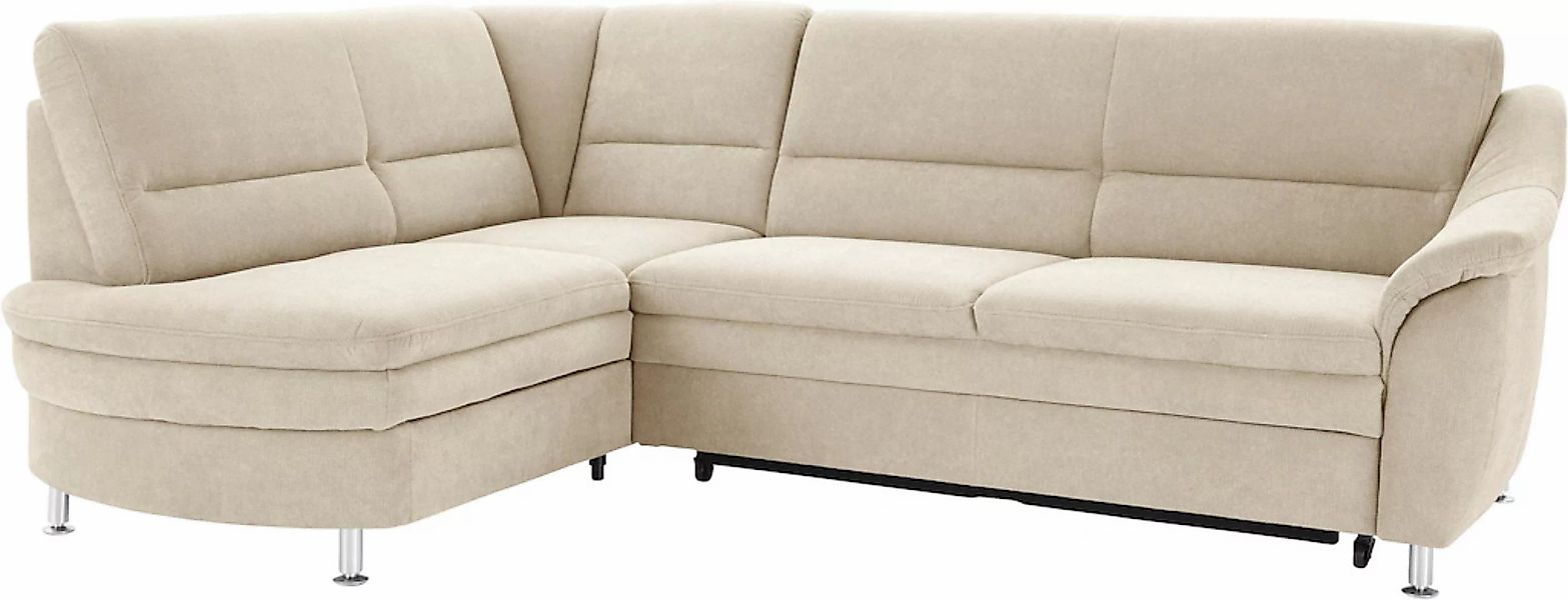 sit&more Ecksofa »Cardoso L-Form«, mit Federkern, wahlweise mit Bettfunktio günstig online kaufen