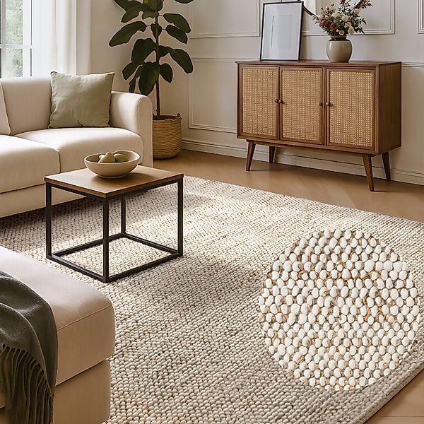 Villeroy & Boch Teppich »Peas« rechteckig 18 mm Höhe Handgewebt, Bouclé, Wo günstig online kaufen