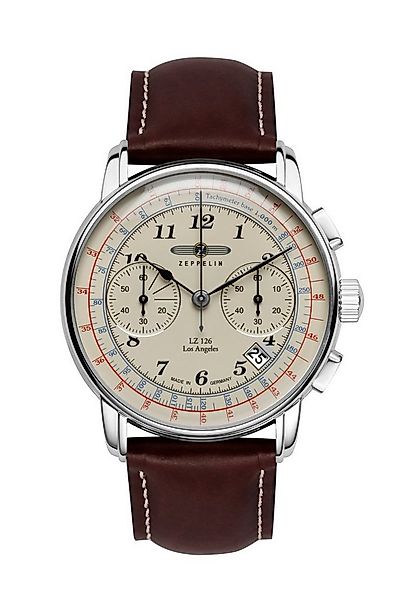 ZEPPELIN Chronograph LZ 126 Los Angeles 7614-5, Quarzuhr, Armbanduhr, Herre günstig online kaufen