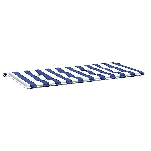 vidaXL Gartenbank-Auflage Blau&Weiß Gestreift 120x50x4 Oxford-Gewebe 361135 günstig online kaufen