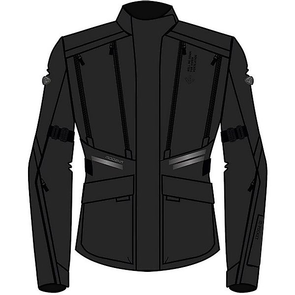 Modeka Motorradjacke Modeka Lucano Lady Textiljacke Damen schwarz günstig online kaufen