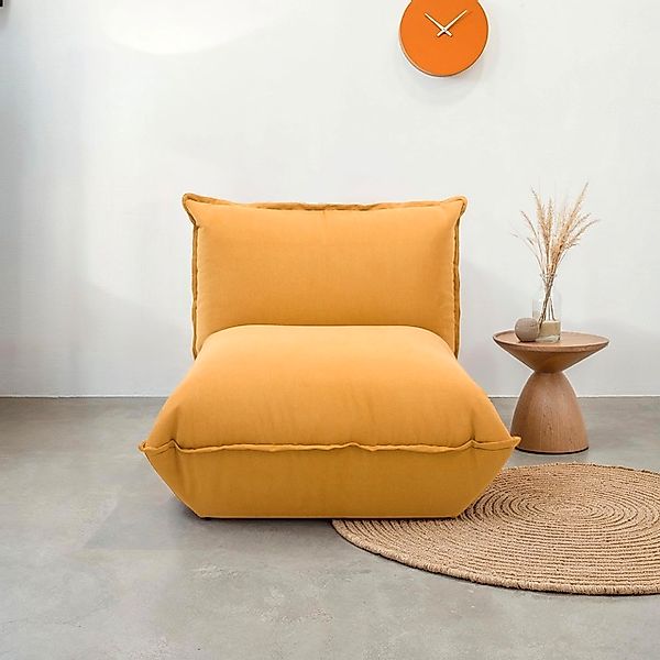 DOMO collection Sessel »Nantes Loungesessel, Wohlfühlsessel mit 360° Drehfu günstig online kaufen