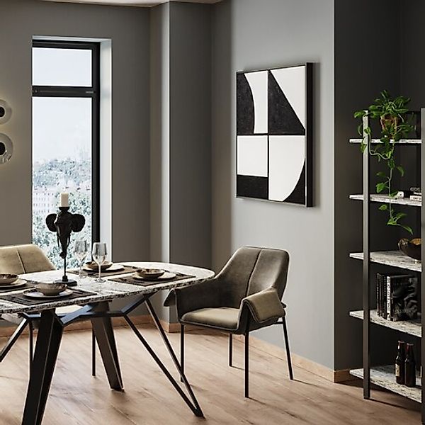 Kare Design Bild mit Rahmen "Gerahmtes Bild Modulo 100x100cm" günstig online kaufen