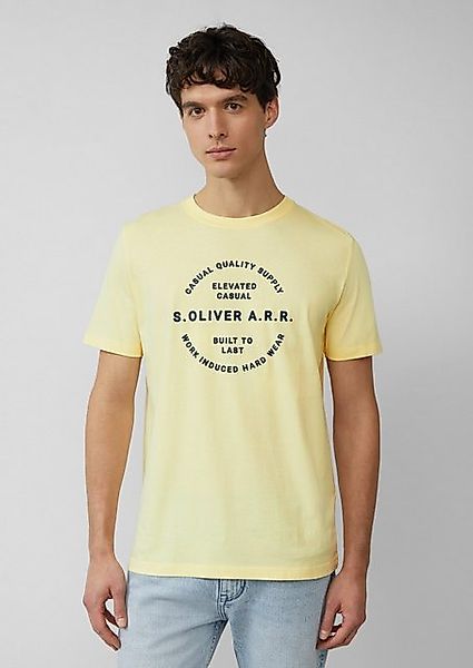s.Oliver Kurzarmshirt T-Shirt mit Artwork Artwork günstig online kaufen