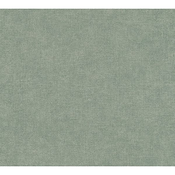 A.S. Creation Vliestapete Uni Struktur-Optik 10,05 m x 0,53 m Grün-Grau FSC günstig online kaufen