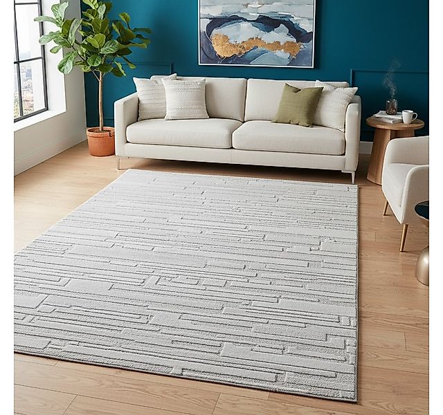 Vimoda Designteppich Stein Optik, 3D Motiv, Uni, Rechteckig, Höhe: 11 mm, B günstig online kaufen