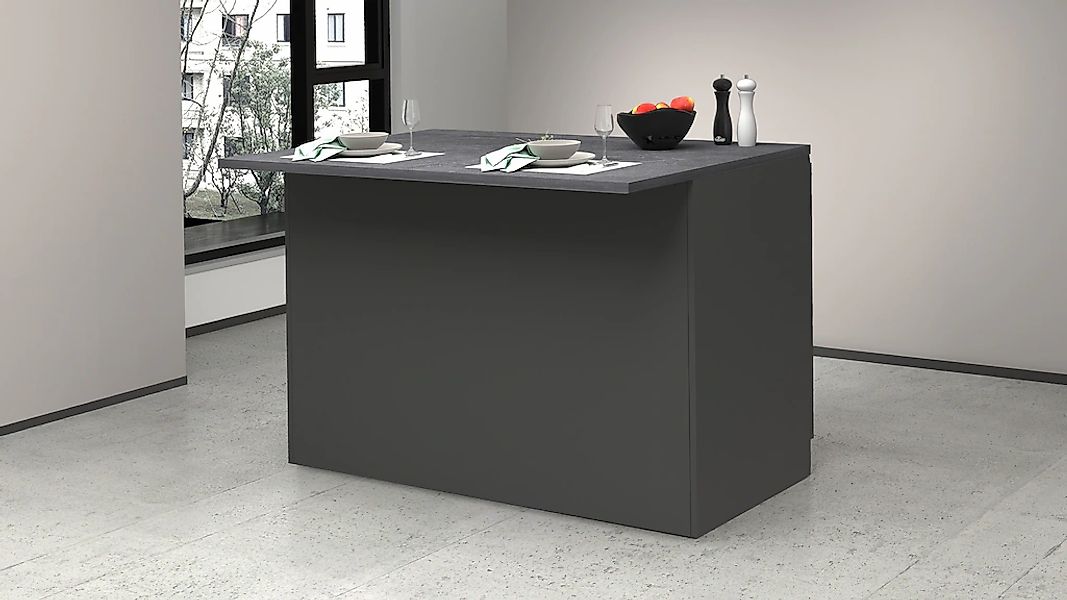 Kochstation Kücheninsel »KS-Sole«, Breite 125 cm, ohne E-Geräte günstig online kaufen