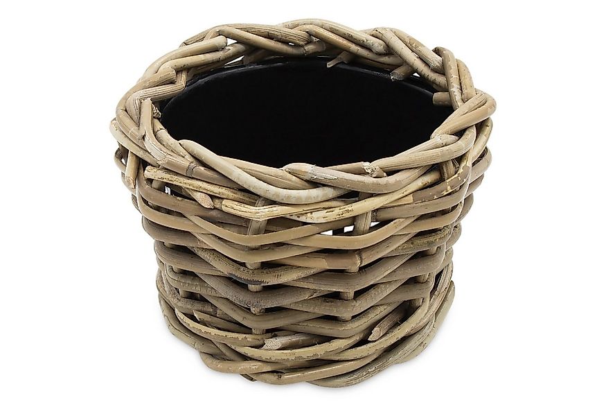 Spetebo Blumentopf Rattan Pflanztopf mit Kunststoff Einsatz (Anzahl, 1 St., günstig online kaufen