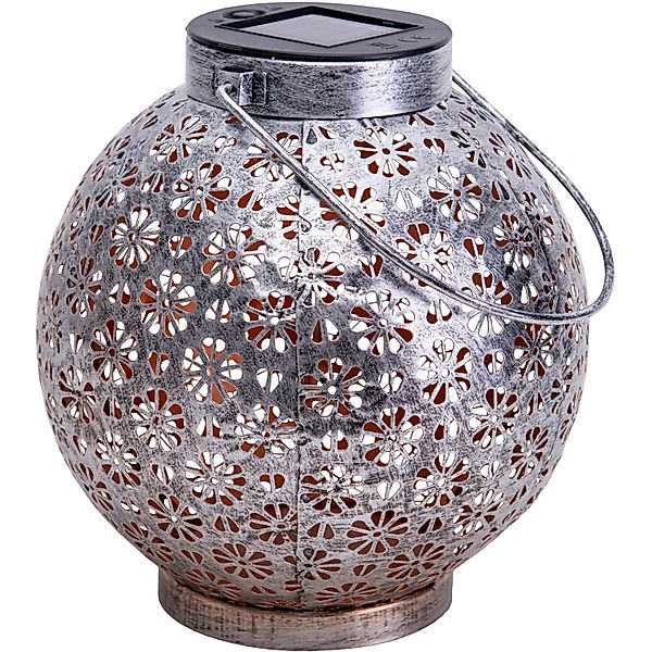 Näve LED-Deko-Solarleuchte Silber 2er-Set 18 cm günstig online kaufen