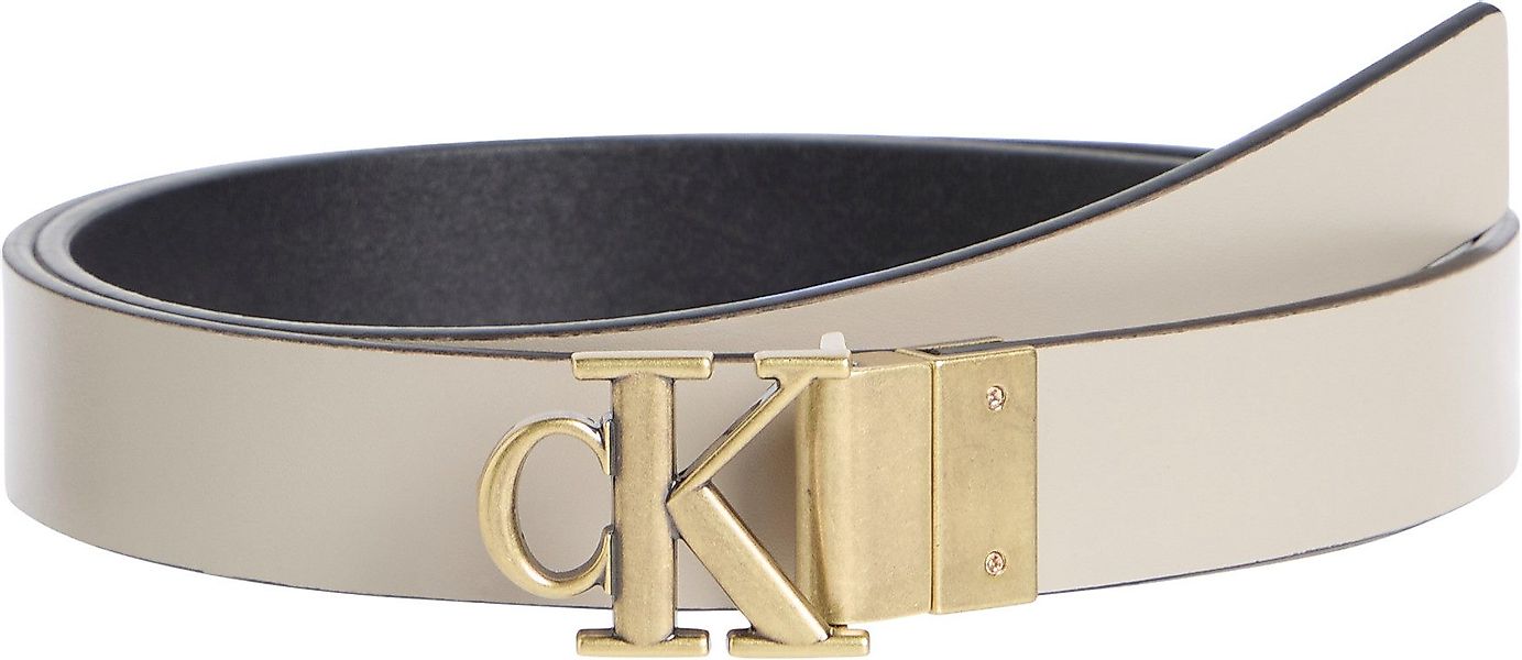 Calvin Klein Jeans Ledergürtel MONOGRAM PLACQUE günstig online kaufen