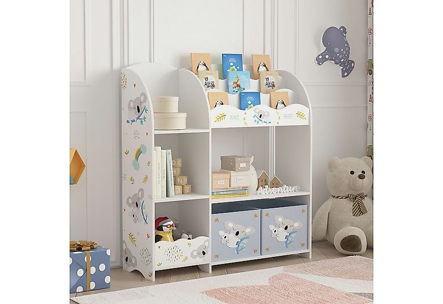 en.casa Kinderregal, »Lysekil« 100 x 93 x 30 cm mit Koala Motiv günstig online kaufen