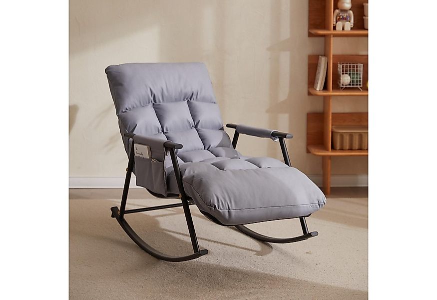 POPOLIC Schaukelstuhl Ergonomischer Schaukelstuhl/Liegesessel 140x60x96cm - günstig online kaufen