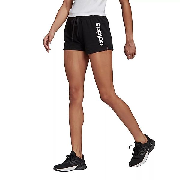 Adidas Essentials Slim Logo Shorts Hosen XS Black / White günstig online kaufen