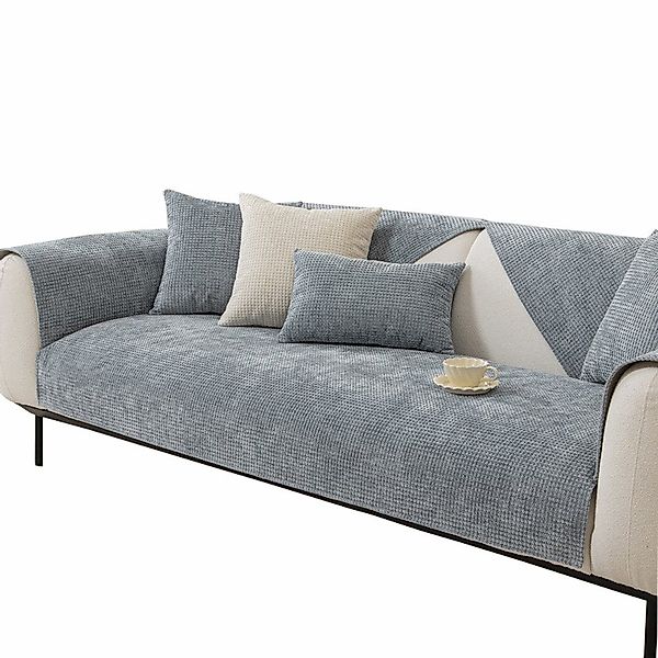 Coonoor Sofahusse Hussen-Set Sofa Abdeckung Kissen Chenille-Sofabezug für 1 günstig online kaufen