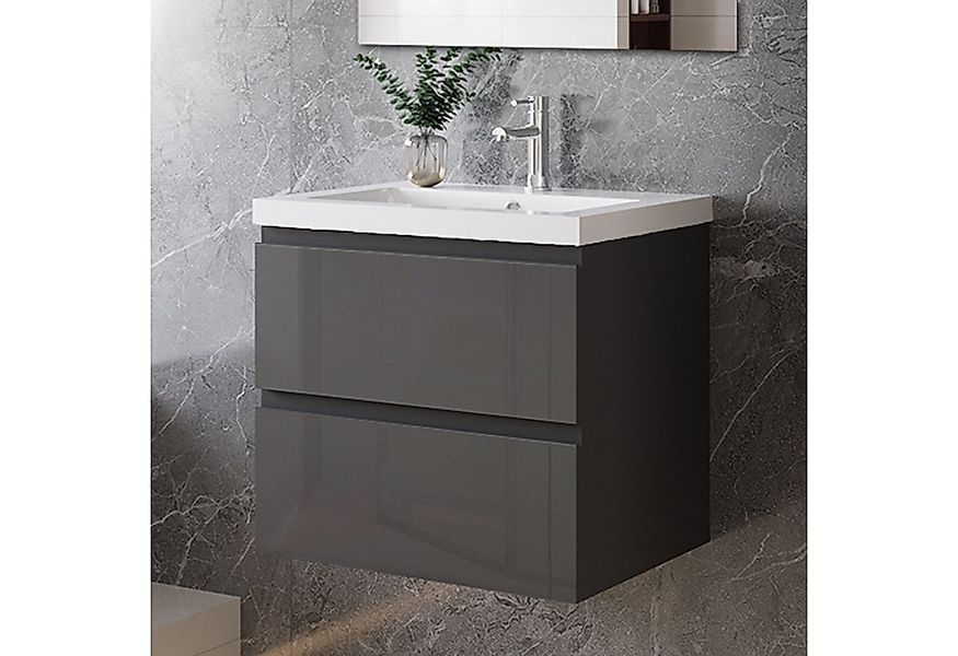 duschspa Waschtisch Waschbecken mit Unterschrank Badmöbel Set Badschrank Wa günstig online kaufen