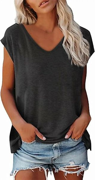 Wrathquake T-Shirt Bluse Damen Elegant ärmellose t-Shirt(Schwarz) Sommer Sh günstig online kaufen