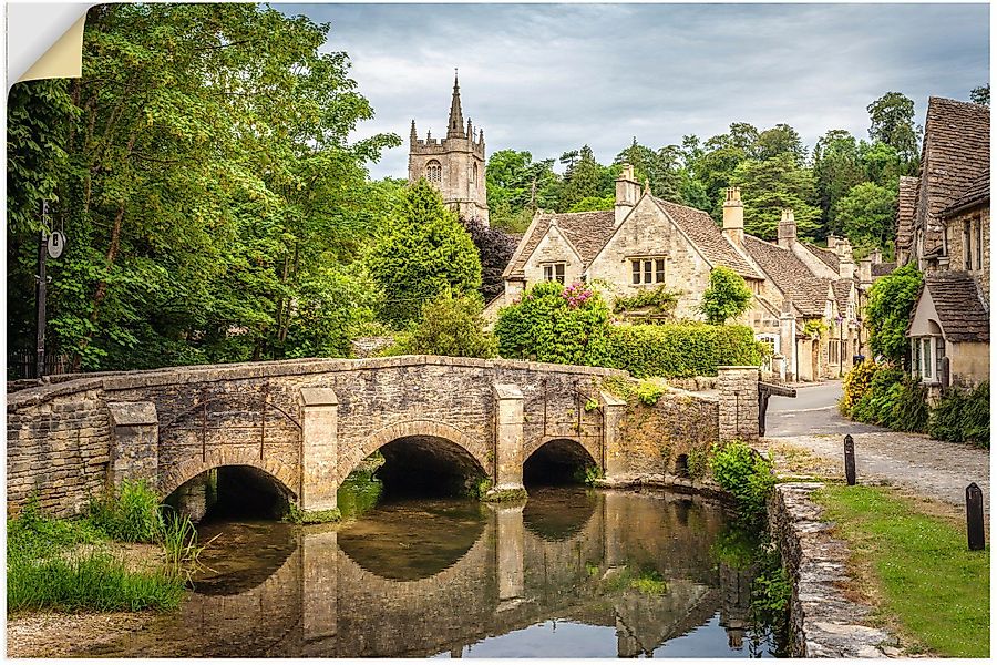 Artland Wandbild Dorf Castle Combe, Wiltshire, günstig online kaufen
