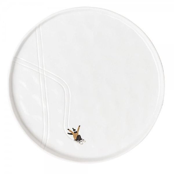 Räder Geschirr Design Teller Schneetag Schlittenfahren günstig online kaufen