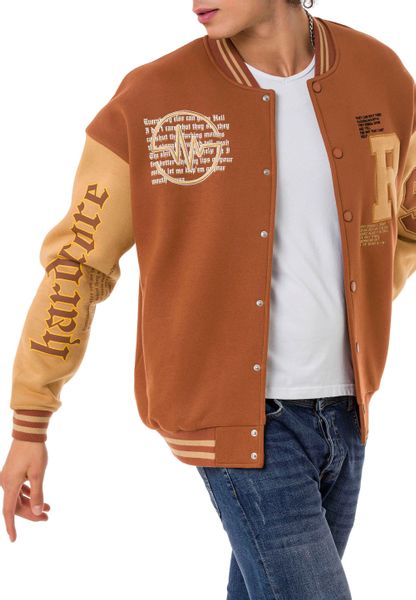 RedBridge Collegejacke Retro-Look – Letterprint, Kontrastärmel, günstig online kaufen