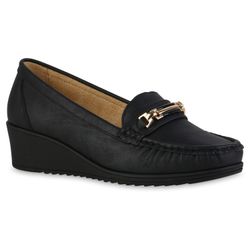 VAN HILL 841622 Slipper Damen Keilslippers günstig online kaufen