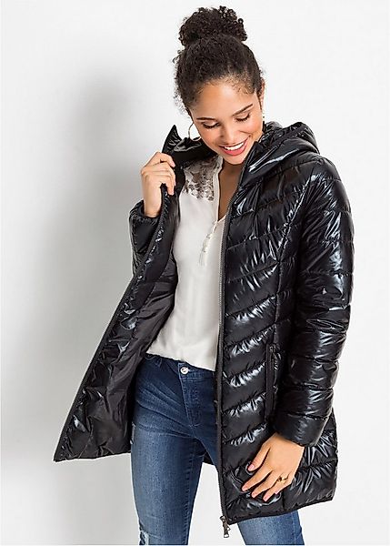 bonprix Steppjacke femininer Stil, aus Polyester, mit Kapuze, lockere Passf günstig online kaufen