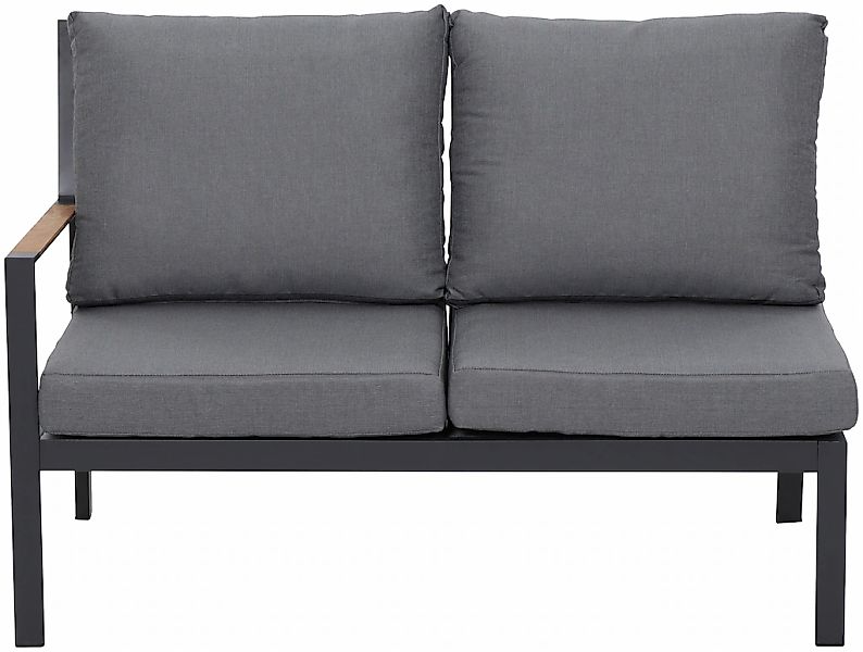 Siena Garden Gartenbank "Londra", 2er Bank, rechts, Aluminuim-Teakholz günstig online kaufen