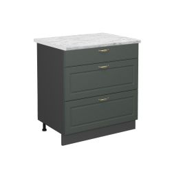 Vicco Unterschrank Fame-Line, Grün-Gold Landhaus/Anthrazit, 80 günstig online kaufen
